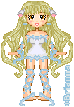 this is my very first doll done on the Chi-Chi base! she is Chii...Get it?? lol