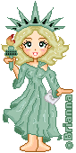 this is the Statue of Liberty shes a contest entry at Doll Avenue!! done on my Chi-Chi Base!