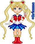  this is Sailor Moon holding her wand! my second doll done on the Chi-Chi Base ^_^!!