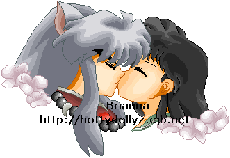 This is Inuyasha and Kagome kissing. They took me a total of about 6 hours. Please do not adopt.