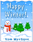 A cute little Christmas scene from Mystique! Thanxy so much. ^___^
