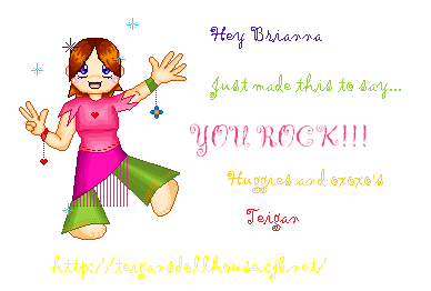 This adorable gifty is from Teigan! She made it on my base too! ^_^