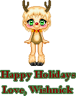 A cute little Rudolph Gifty from Wishnick! Thanxy hun. ^___^