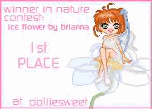 i won 1st Place at my sister site's contest!!