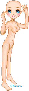 Standing pose with both arms up.