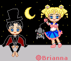 Sailor Moon and Tuxedo Mask as little babies!