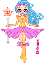 Entered into a contest at my sis's site. Love the heart on her wand.