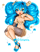 A sexy chic with Cotton Candy-ish hair! lol Made for Unique's Blue Palette Contest and Wishnick's Pretty in Panties Contest.
