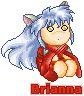 Inuyasha with small eyes.