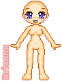 A normal standing pose with both arms down.