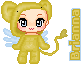 Kero from Cardcaptor Sakura. I forgot to put hair on this one XD lol