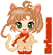 Cardcaptor Sakura. Originally a manga pic. She's a cute lil kitty cat!