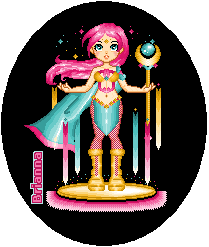 An original RPG doll of mine! I love the magic swirming around her. She is a white witch. Her name is Fatality.