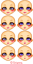 Different heads for the Yume Base.
