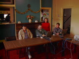 Four hard working Internet & Email students.