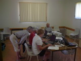 Greg, Tim (Tammy), Rosemary & Sharon busily conducting searches.