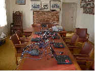 The computers all set up for a hard days workout