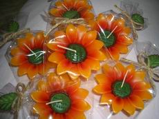 Sunflower floating candles