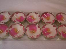Orchid tea light candles