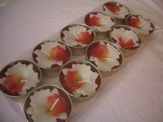 Orchid tea light candles
