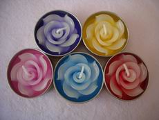 Mix colour Rose Tea light