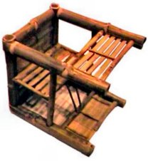 multi-use bamboo chair
