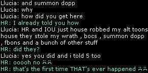 tattling attempt