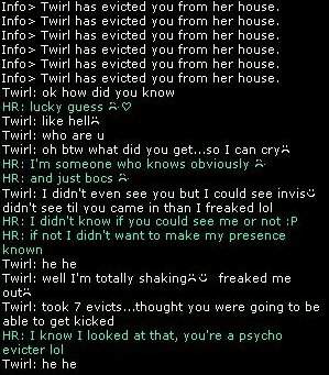 We chat a little.