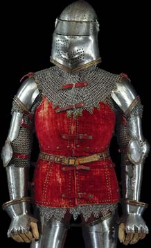 Authentic Italian armour from the 1400s, collected by the Metropolitan Museum of Art.
