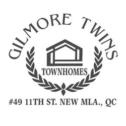 Townhomes Logo Design Gilmore Twins Logo Design