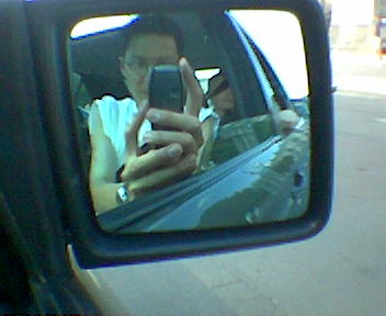 In the car