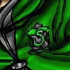 "Slytherin Wins.... of course." Image copyright of Melissa "Mel" Miller 2002. Draco Malfoy is copyright of J K Rowling.