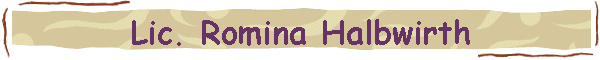 Lic. Romina Halbwirth