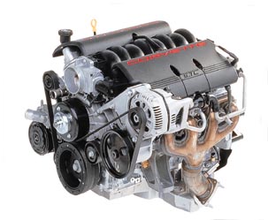Motor do Corvette C5, um V8 com 345 cv