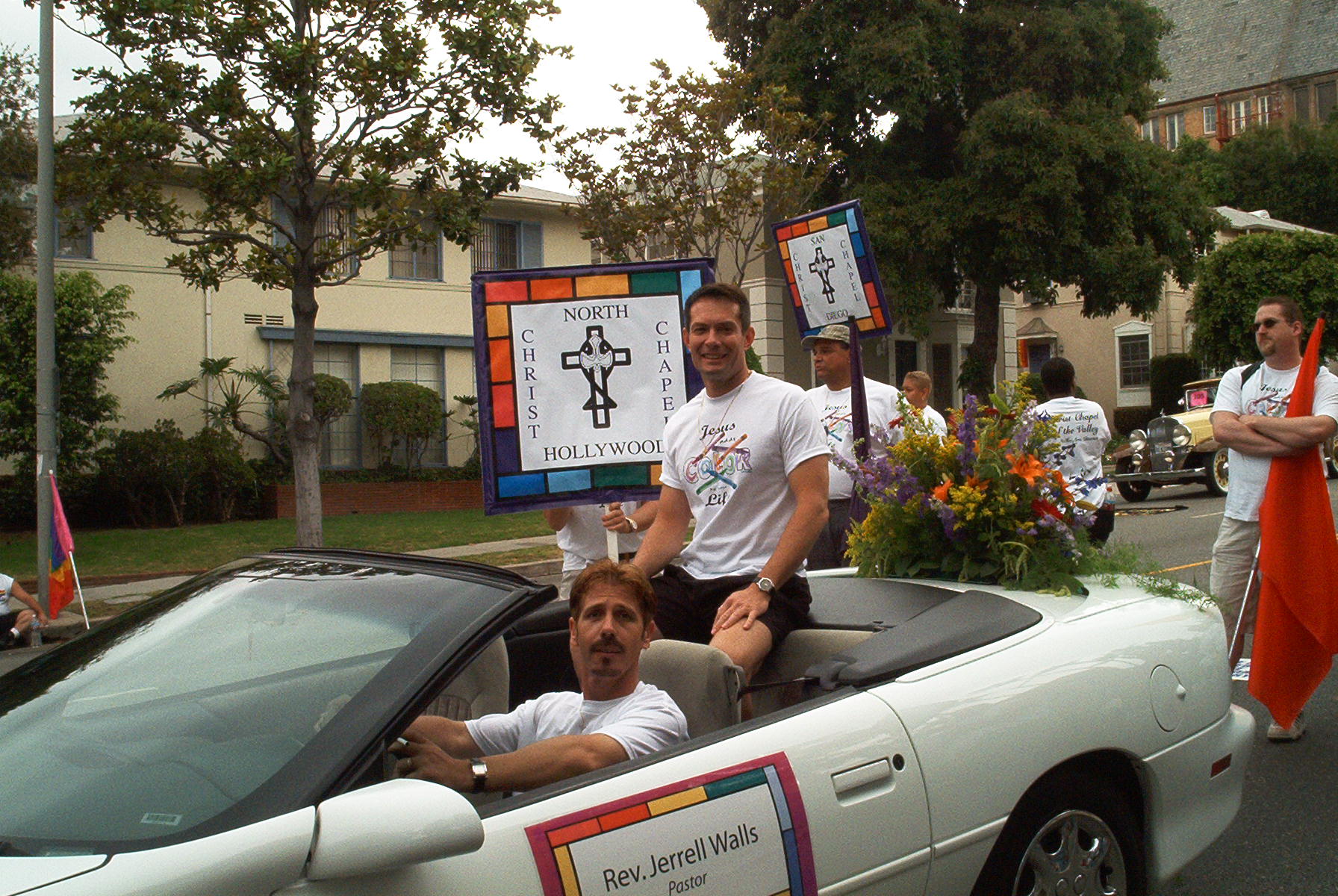 Pastor Jerrell Walls with me driving