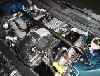 Close up of the engine