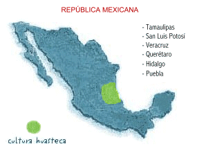 Distribuci�n de la Cultura Huasteca
