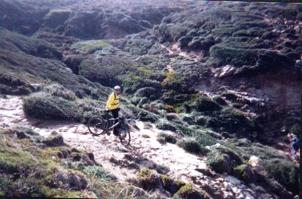 PR e a sua Cannondale nos trilhos do Meco
