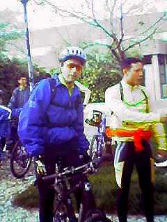 PR juntamente com outro elemento dos "Ases do Pedal"