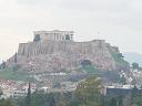 a view of the Acropolis from across the city