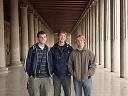 me, Bolls, and Mark at the museum in the Agora
