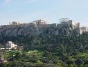 a view of the Acropolis from the Agora below