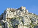 the castle rises 1800 feet above corinth and was key for the defense of the area