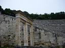 a close-up of the theatre