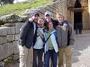 daniel, erika, becca, mark and me in front of the tomb at Mycenae