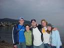 zach, becca, daniel, mark, and erika at the beach