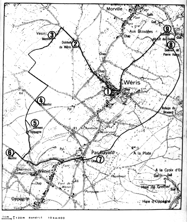 Location of W�ris / Ligging van W�ris / Location de W�ris / die Lage von W�ris / la posici�n de W�ris