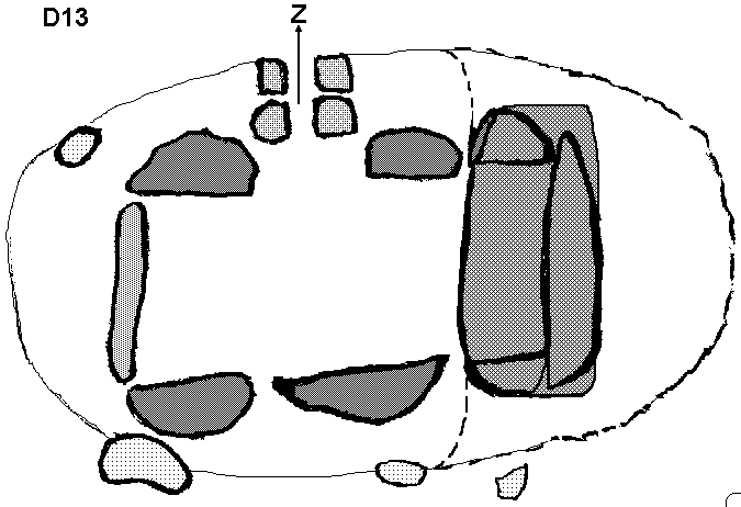Hunebed D13 bij Eext (Stationsstraat), gemeente Anloo / Gro�steingrab D13 bei Eext, Gemeinde Anloo / Dolmen D13 chez Eext, commune d'Anloo / Dolmen D13 cerca de Eext, municipio de Anloo