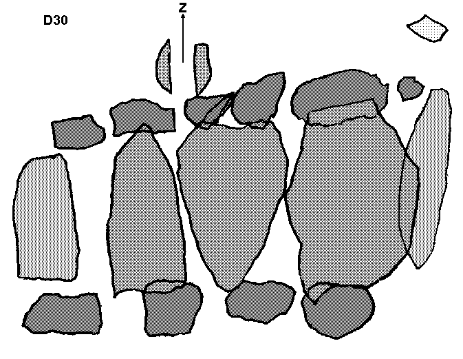 Hunebed D30 bij Exloo (Boswachterij Exloo vak 111), gemeente Odoorn / Gro�steingrab D30 bei Exloo, Gemeinde Odoorn / All�e couverte D30 chez Exloo, commune d'Odoorn / Tumba megal�tica D30 cerca de Exloo, municipio de Odoorn