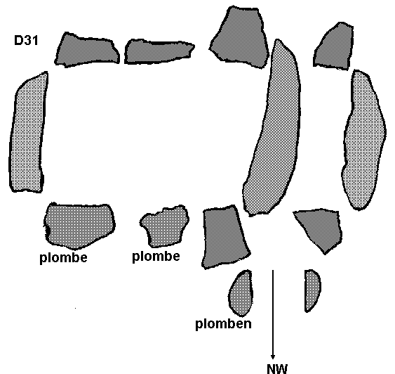 Hunebed D31 near Exloo (Hunzebos vak 1), gemeente Odoorn / Gro�steingrab D31 bei Exloo, Gemeinde Odoorn / All�e couverte D31 chez Exloo, commune d'Odoorn / Tumba megal�tica D31 cerca de Exloo, municipio de Odoorn